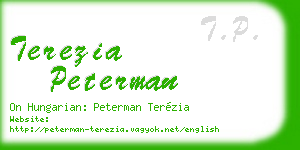 terezia peterman business card